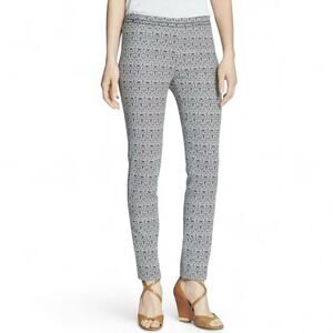 Tory Burch Heidi Jacquard Slim Fit Pants Size 8